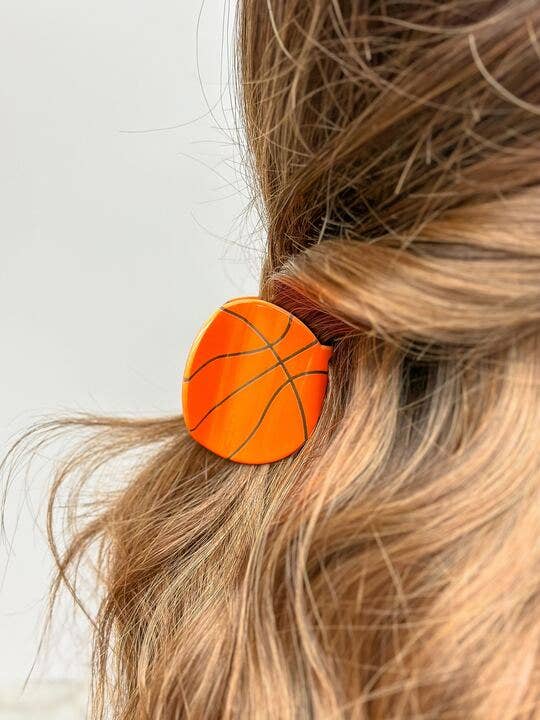 Sports Claw Clip - Basketball